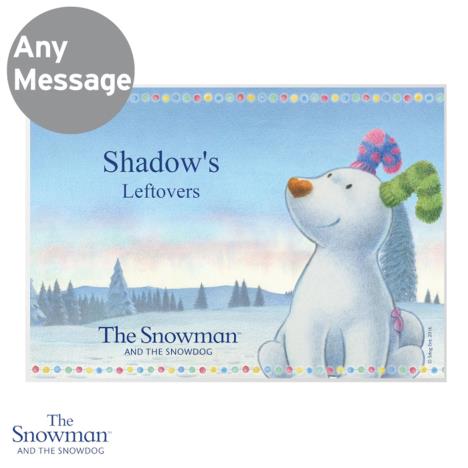 Personalised The Snowdog Pet Placemat Extra Image 1